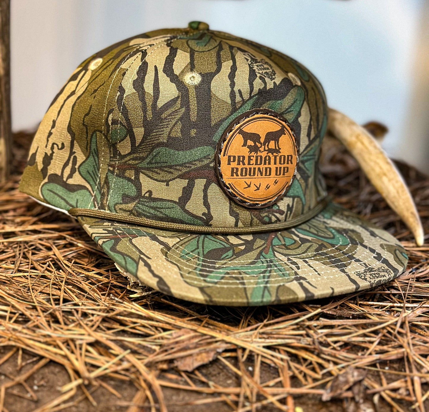 2. Green Leaf Rope Hat